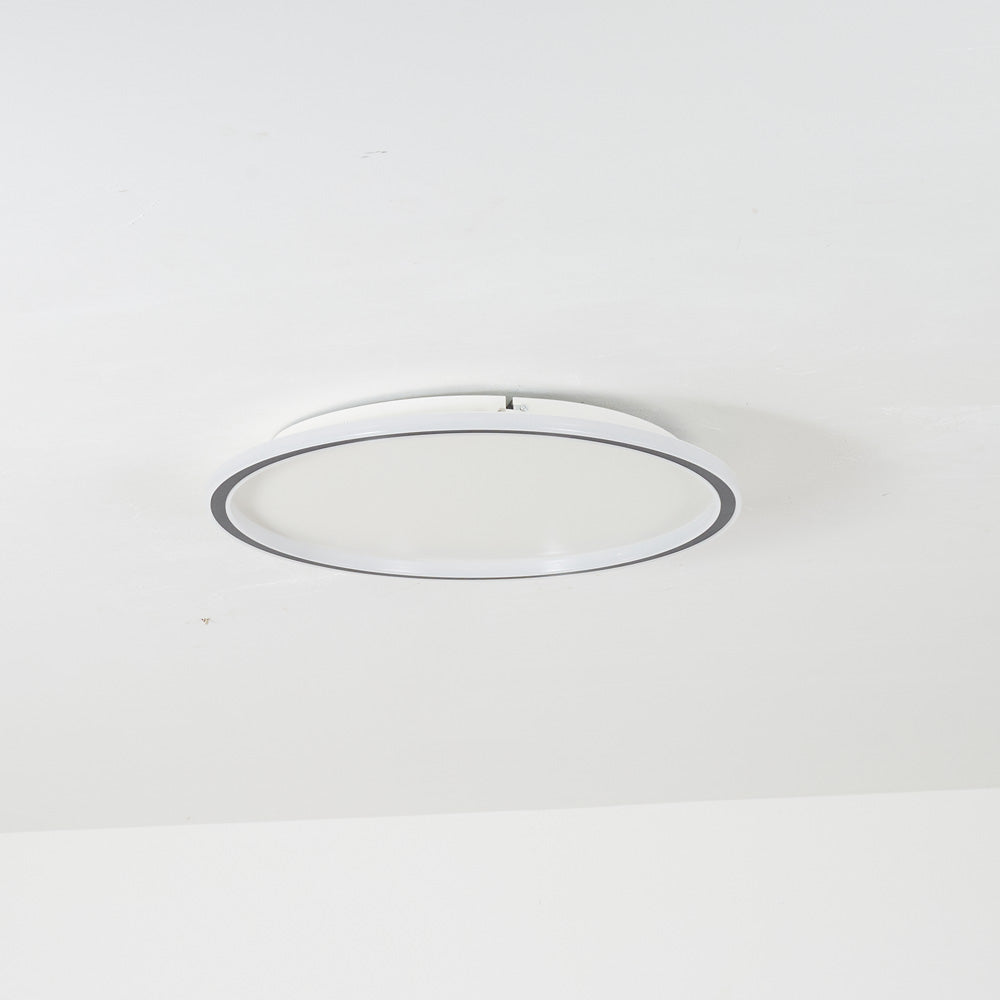 Moderne ronde LED plafondlamp Quinn van metaal/acryl