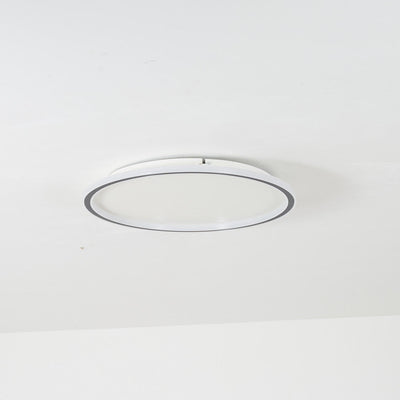 Moderne ronde LED plafondlamp Quinn van metaal/acryl