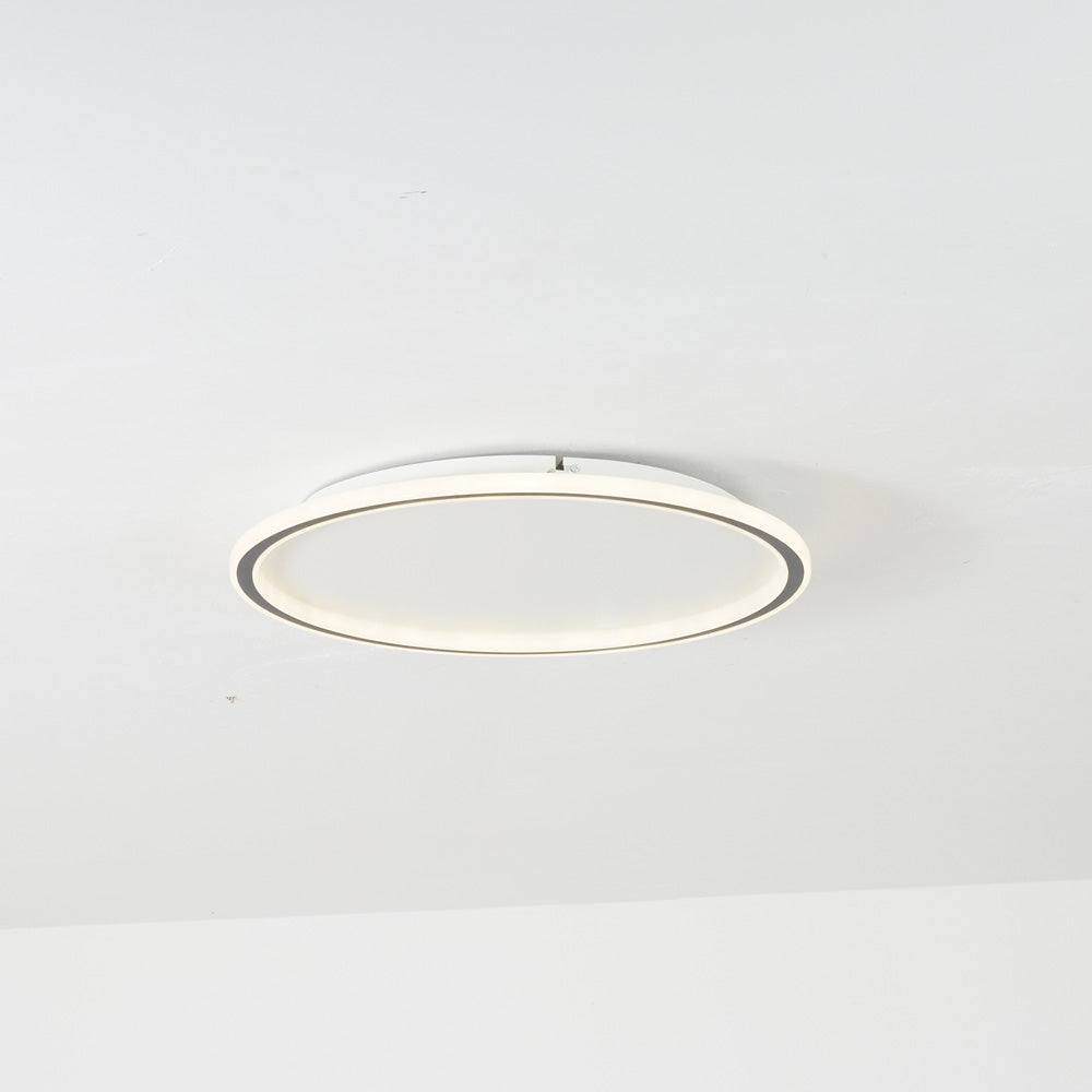 Moderne ronde LED plafondlamp Quinn van metaal/acryl