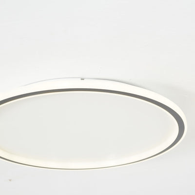 Moderne ronde LED plafondlamp Quinn van metaal/acryl