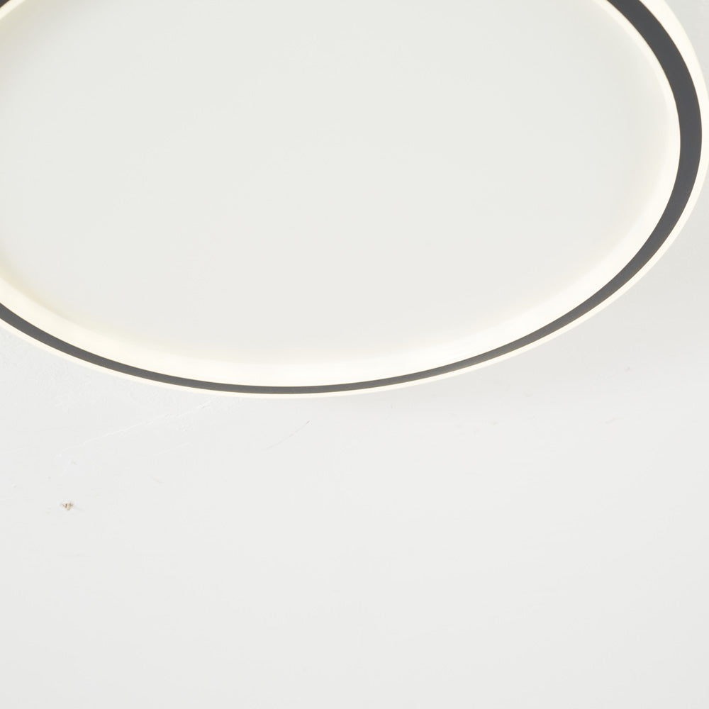 Moderne ronde LED plafondlamp Quinn van metaal/acryl