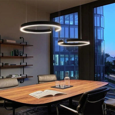 Moderne luxe dimbare ring LED hanglamp Alberte