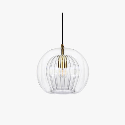 Hailie Moderne Ball LED Hanglamp Metaal Glas Helder Amber Slaapkamer Eetkamer Woonkamer