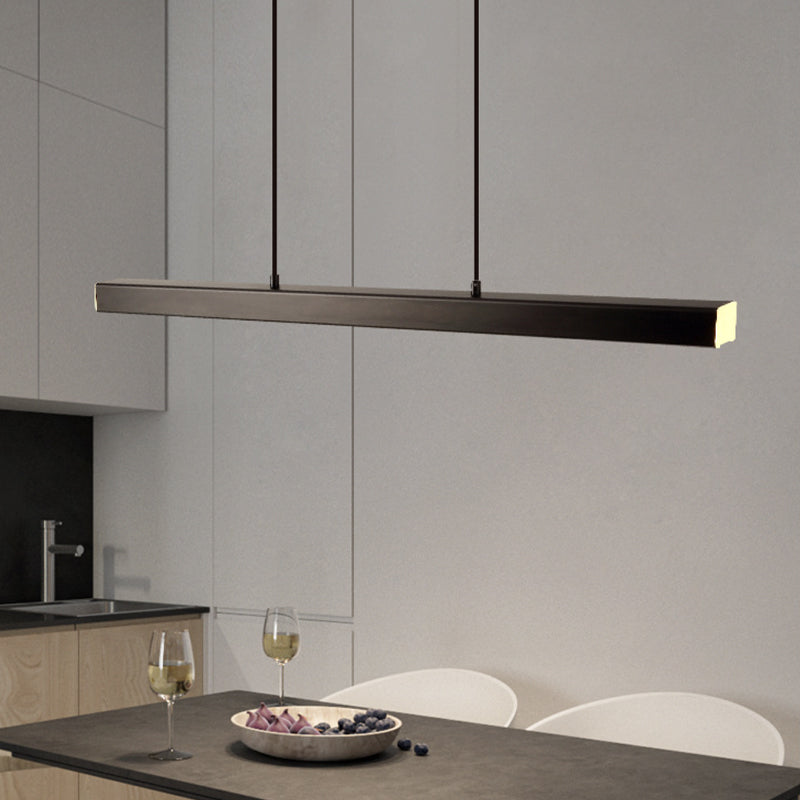 Edge Industriële LED Hanglamp Zwart Woonkamer Eettafel Metaal Acryl