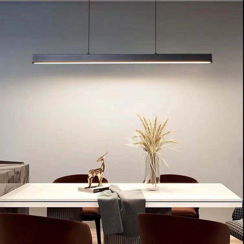 Edge Industriële LED Hanglamp Zwart Woonkamer Eettafel Metaal Acryl