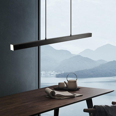 Edge Industriële LED Hanglamp Zwart Woonkamer Eettafel Metaal Acryl