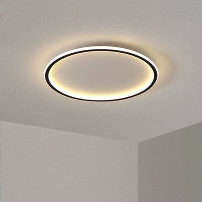 Moderne ronde LED plafondlamp Quinn van metaal/acryl