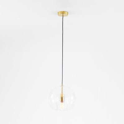 Hailie Moderne Ball LED Hanglamp Metaal Glas Helder Amber Slaapkamer Eetkamer Woonkamer