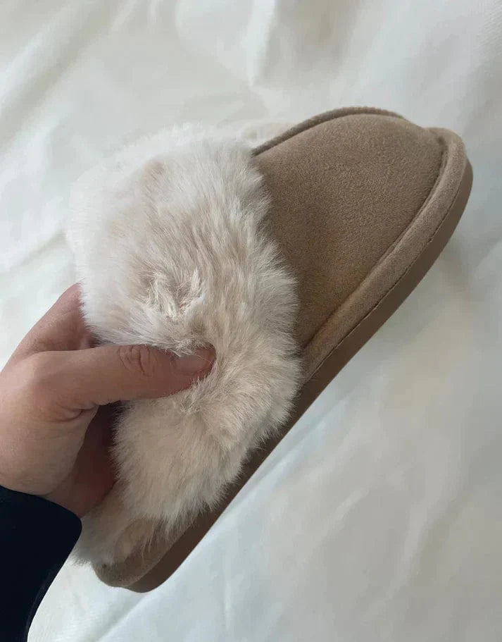 Lana - Beige teddybeerschoenen