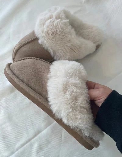 Lana - Beige teddybeerschoenen