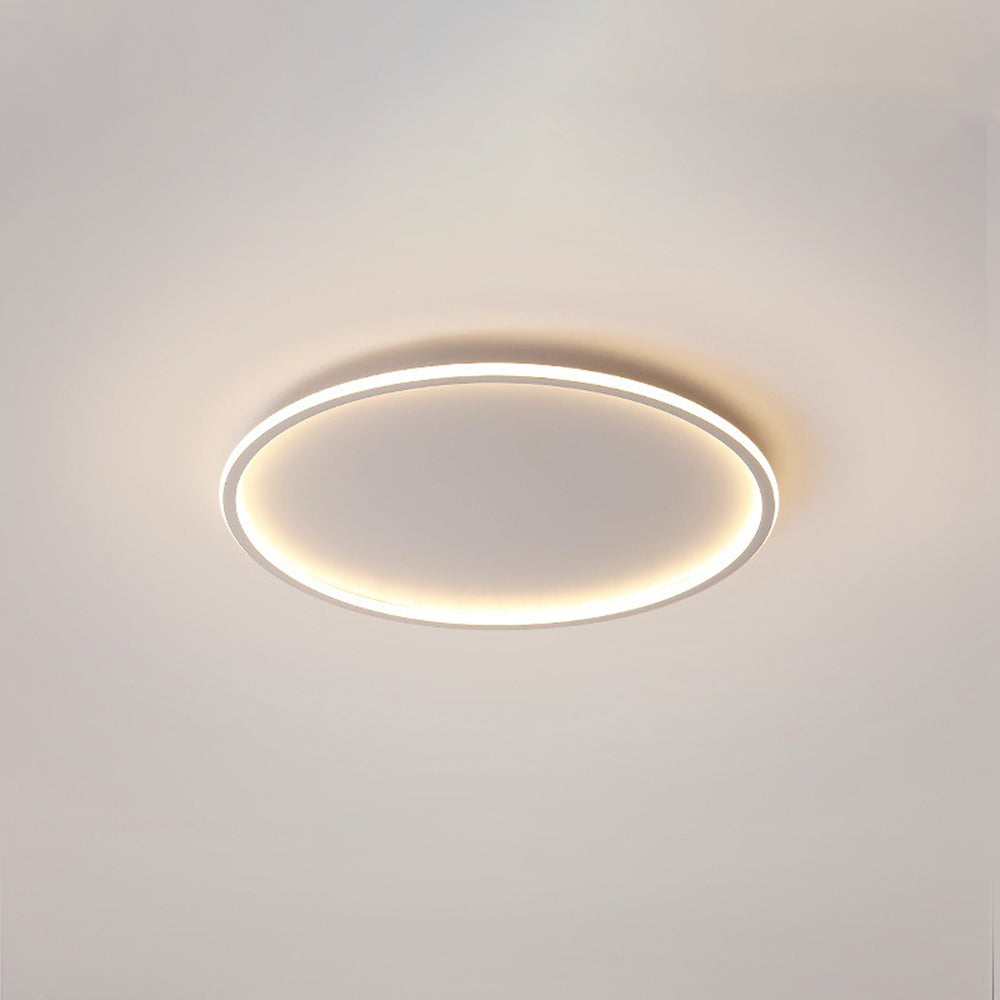 Moderne ronde LED plafondlamp Quinn van metaal/acryl