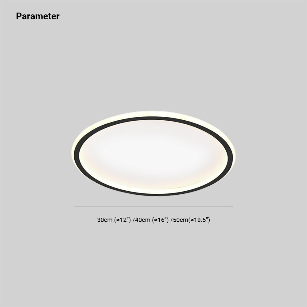 Moderne ronde LED plafondlamp Quinn van metaal/acryl