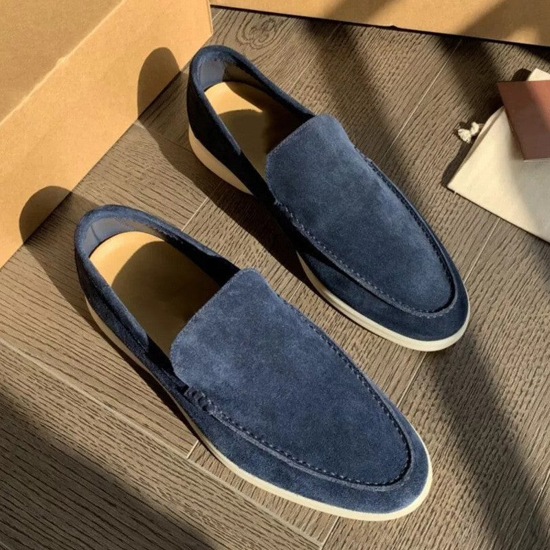 Klassieke suède loafers voor heren