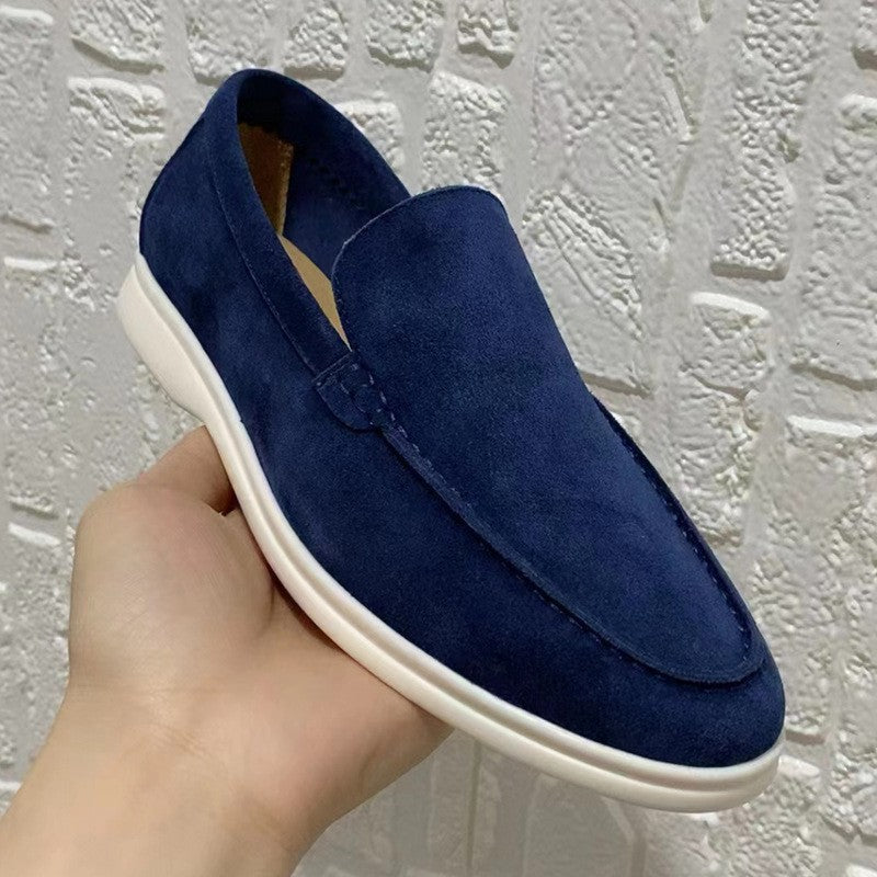 Klassieke suède loafers voor heren