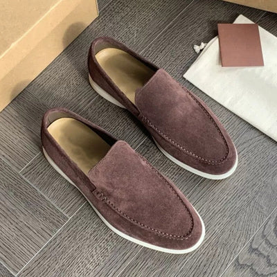 Klassieke suède loafers voor heren