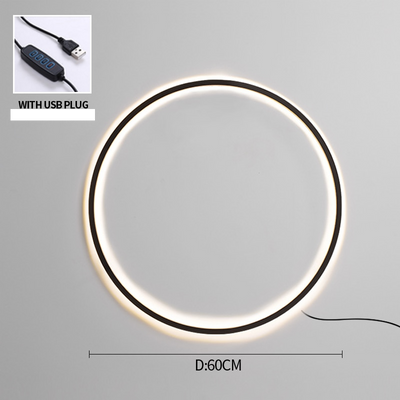 Moderne minimalistische ring LED wandlamp Luna