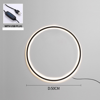 Moderne minimalistische ring LED wandlamp Luna