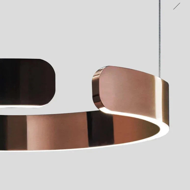 Moderne luxe dimbare ring LED hanglamp Alberte