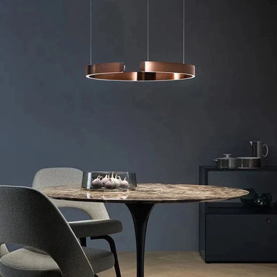 Moderne luxe dimbare ring LED hanglamp Alberte