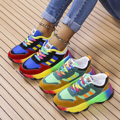 Regenboog orthopedische sneakers