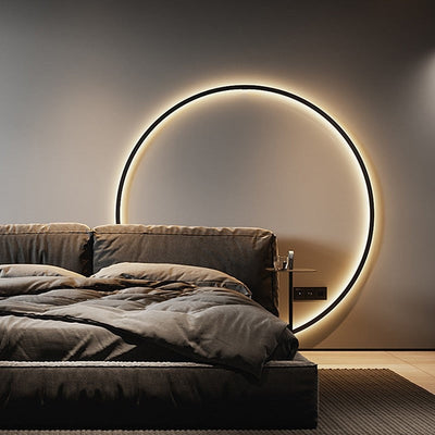 Moderne minimalistische ring LED wandlamp Luna