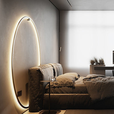 Moderne minimalistische ring LED wandlamp Luna