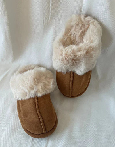 Lana - Beige teddybeerschoenen