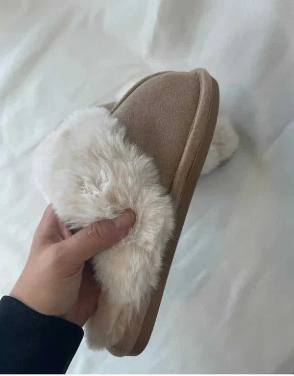 Lana - Beige teddybeerschoenen