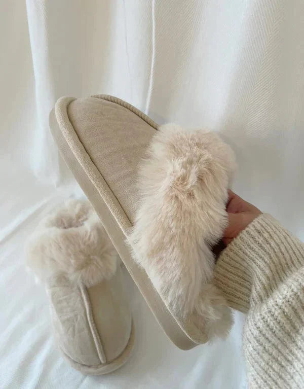 Lana - Beige teddybeerschoenen