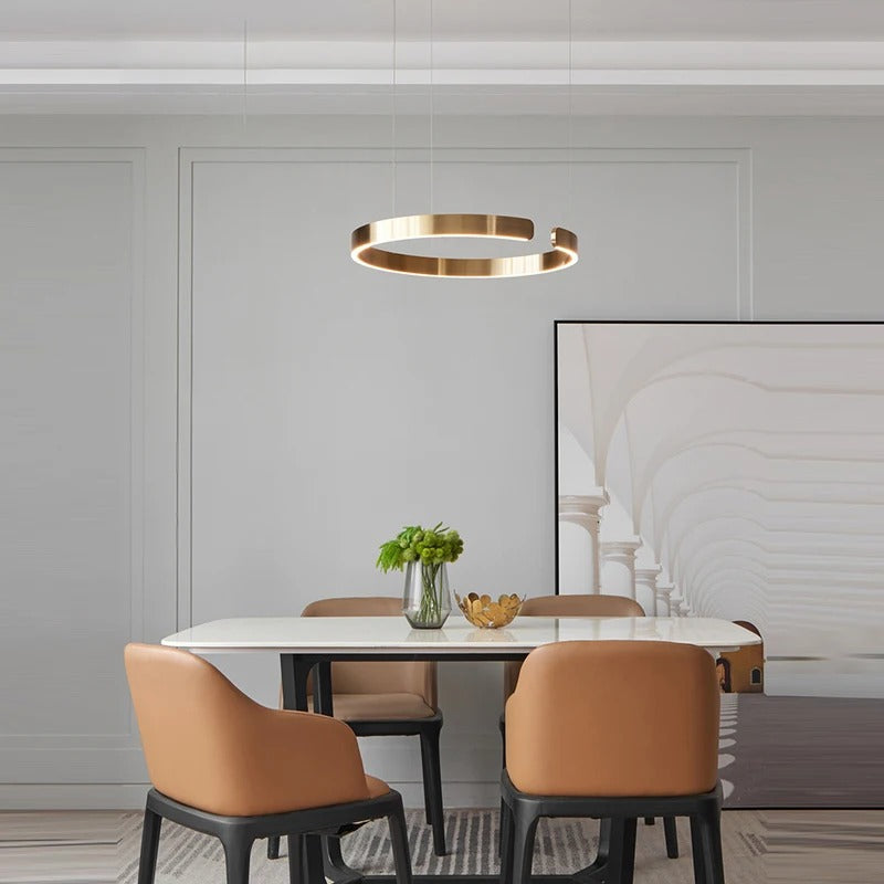 Moderne luxe dimbare ring LED hanglamp Alberte