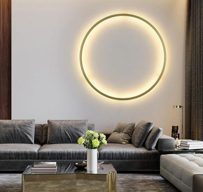 Moderne minimalistische ring LED wandlamp Luna