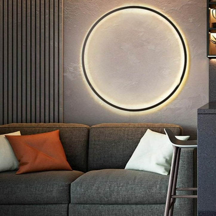 Moderne minimalistische ring LED wandlamp Luna