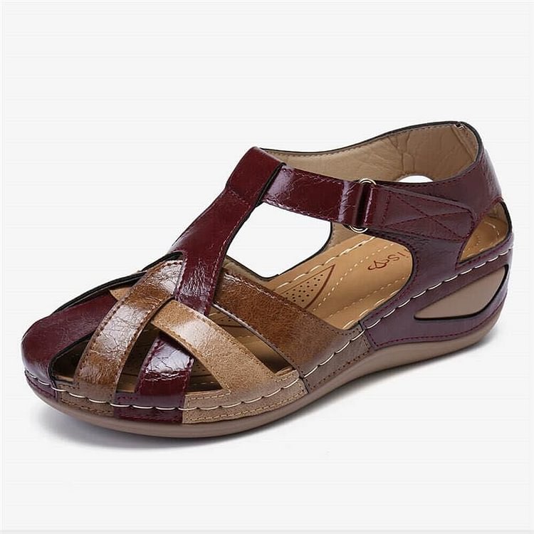 Casual sandalen met sleehak voor dames