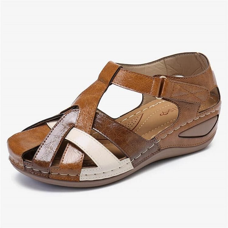 Casual sandalen met sleehak voor dames