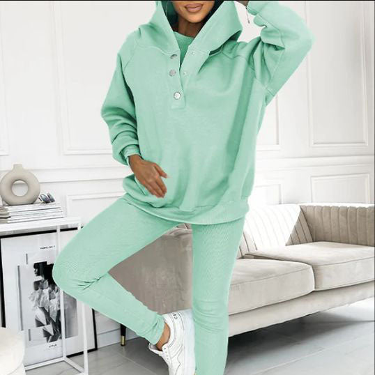 Comfortabel en casual herfstsweatshirt met capuchon voor dames